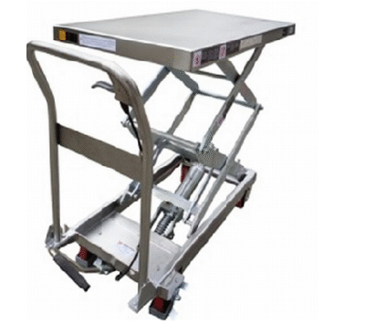 Mesa elevadora manual INOX 350 kg
