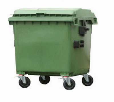 Contenedor basura verde 800 litros